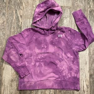 Custom dyed under Armour purple fleece hoodie.